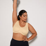Women's High Impact Sports Bra Tan Milkshake