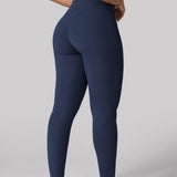 Women's Hugcurve Hidden Scrunch Butt Leggings 25" - No Front Seam Noctilucence Blue