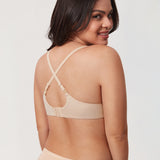 Women's Everyday Wireless Push Up Bra Beige