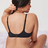 Women's Everyday Wireless Push Up Bra Black