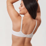Women's Everyday Wireless Push Up Bra Coconut White