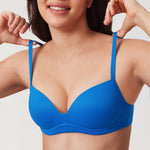 Women's Everyday Wireless Push Up Bra Island Blue