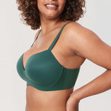 Women's Everyday Wireless Push Up Bra Midnight Emerald