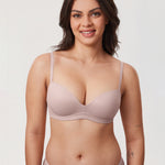 Women's Everyday Wireless Push Up Bra Sea Fog