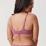 Women's Everyday Wireless Push Up Bra Smoke Rose