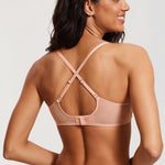 Women's Eyelash Lace Balconette Bra Blush Beige
