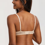 Women's Sexy Lightly Padded Balconette Bra Beige