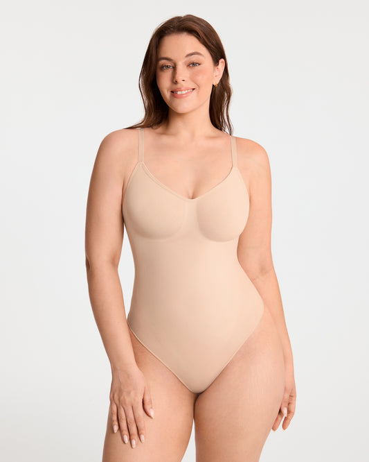 Tummy Control Thong Bodysuit
