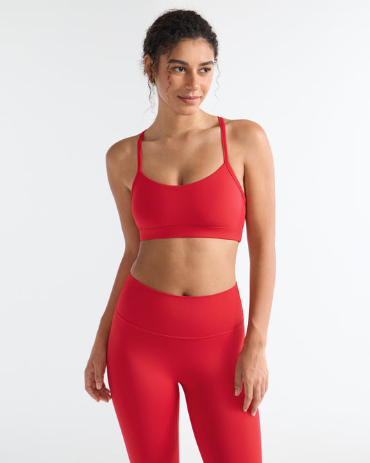 Y Racerback Thin Straps Yoga Bra