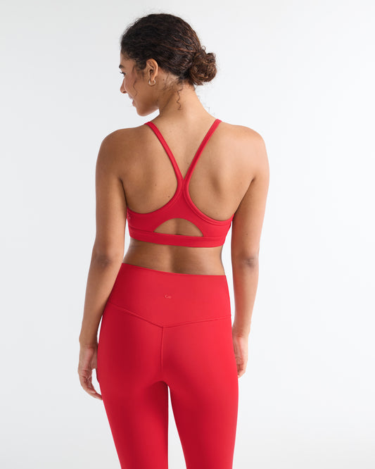 Y Racerback Thin Straps Yoga Bra