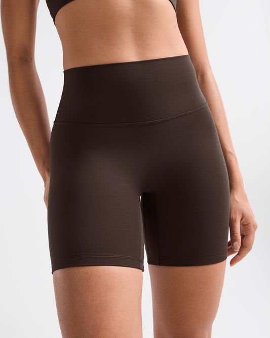 No Front Seam Biker Shorts 6"