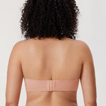 Women's Bandeau Strapless Bra Brown Purple