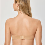 Women's Bandeau Strapless Bra Brown Purple