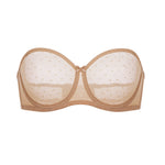 Women's Sexy Mesh Strapless Bra Black