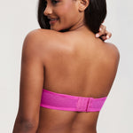 Women's Sexy Mesh Strapless Bra Black