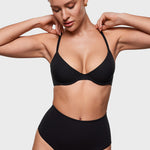 Women's Plunge Lightly Padded Demi Bra - Inbarely® Plus Black