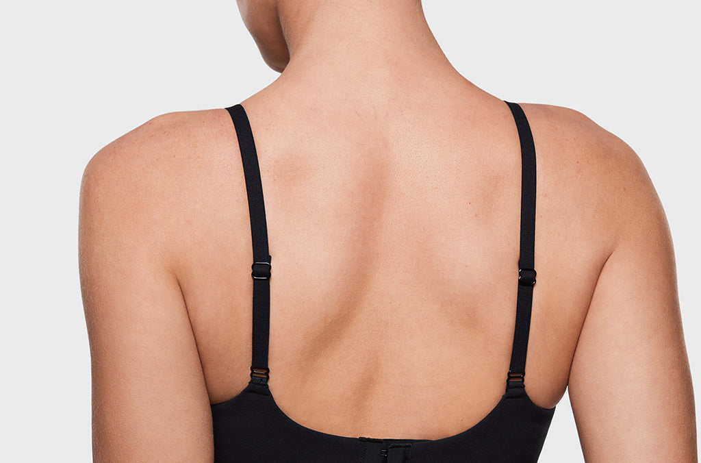 Women's Plunge Lightly Padded Demi Bra - Inbarely® Plus Black