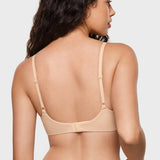 Women's Plunge Lightly Padded Demi Bra - Inbarely® Plus Beige