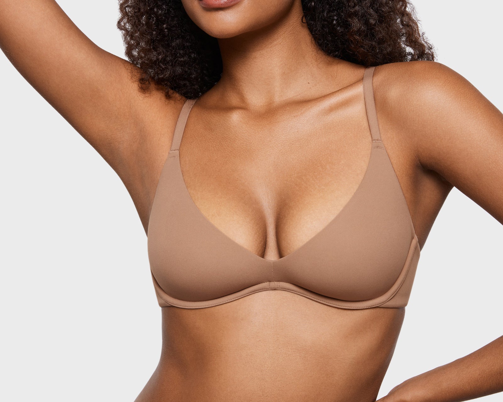 Women's Inbarely® Plus Unlined Plunge Bra Warm Beige