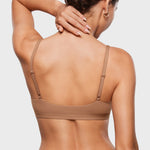 Women's Inbarely® Soft Deep V Triangle Bralette Warm Beige