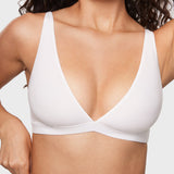 Women's Inbarely® Soft Deep V Triangle Bralette Brown Purple