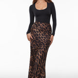 Women's Deep U Neck Long Sleeves Top Black