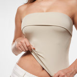 Women's Natrelax® Fold Over Tube Top White