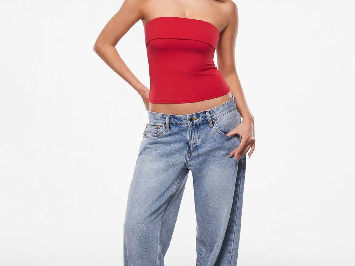 Women's Natrelax® Fold Over Tube Top Lipstick Red