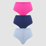 Women's High Waisted Thongs 3 Pack - Inbarely® Plus Chic 5 (3pack)