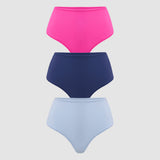 Women's High Waisted Thongs 3 Pack - Inbarely® Plus Chic 5 (3pack)
