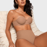 Women's High Waisted Thongs 3 Pack - Inbarely® Plus Gravel (3pack)
