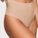 Women's High Waisted Thongs 3 Pack - Inbarely® Plus Wheat (3pack)