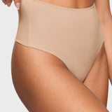 Women's High Waisted Thongs 3 Pack - Inbarely® Plus Wheat (3pack)