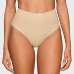 Women's High Waisted Thongs 3 Pack - Inbarely® Plus Light Oatmeal (3pack)