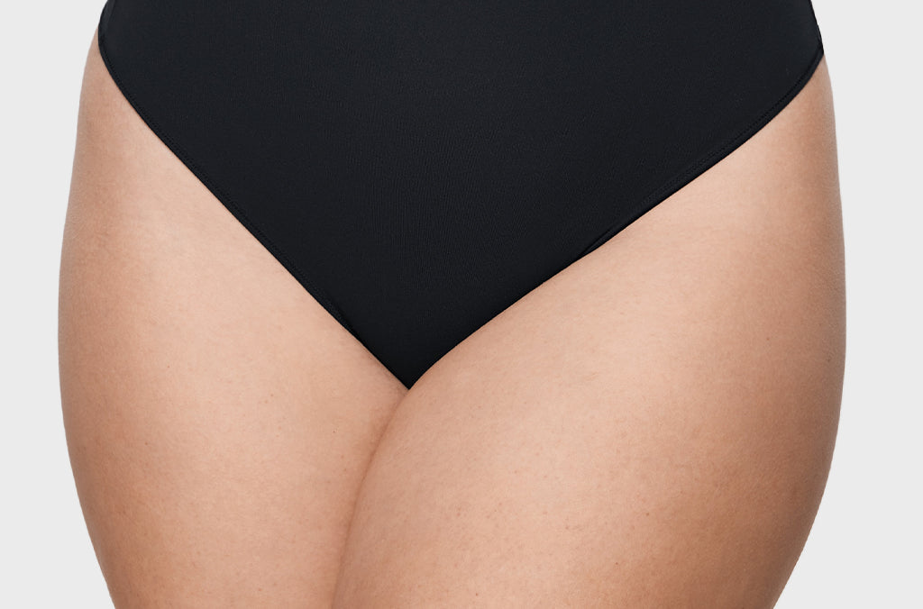 Women's High Waisted Thongs 3 Pack - Inbarely® Plus Black 3pack
