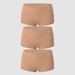 Women's Inbarely® Plus Mid Waist Boy Shorts 3 Pack Gravel (3pack)