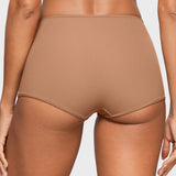 Women's Inbarely® Plus Mid Waist Boy Shorts 3 Pack Gravel (3pack)