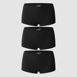 Women's Inbarely® Plus Mid Waist Boy Shorts 3 Pack Black 3pack