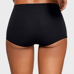 Women's Inbarely® Plus Mid Waist Boy Shorts 3 Pack Black 3pack