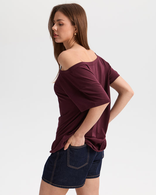 Off The Shoulder Oversized T-shirt