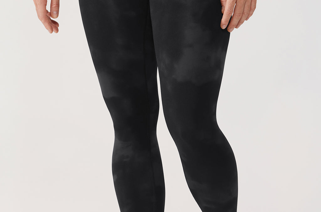 Women's Yoga Leggings 25" Tie Dye Smoke Ink