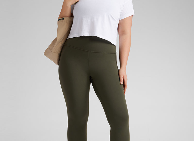Women's Yoga Leggings 25" Olive Green