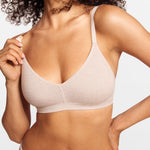 SOULVOR V-Neck Wireless unpadded Bralette White