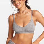 SOULVOR V-Neck Wireless unpadded Bralette Deep Ocean Blue