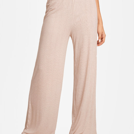 SOULVOR Wide Leg Casual Pants Light Khaki Heather @model_info:A1