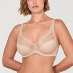 Women's Beauty Lace Bra - Unlined & Underwire Beige