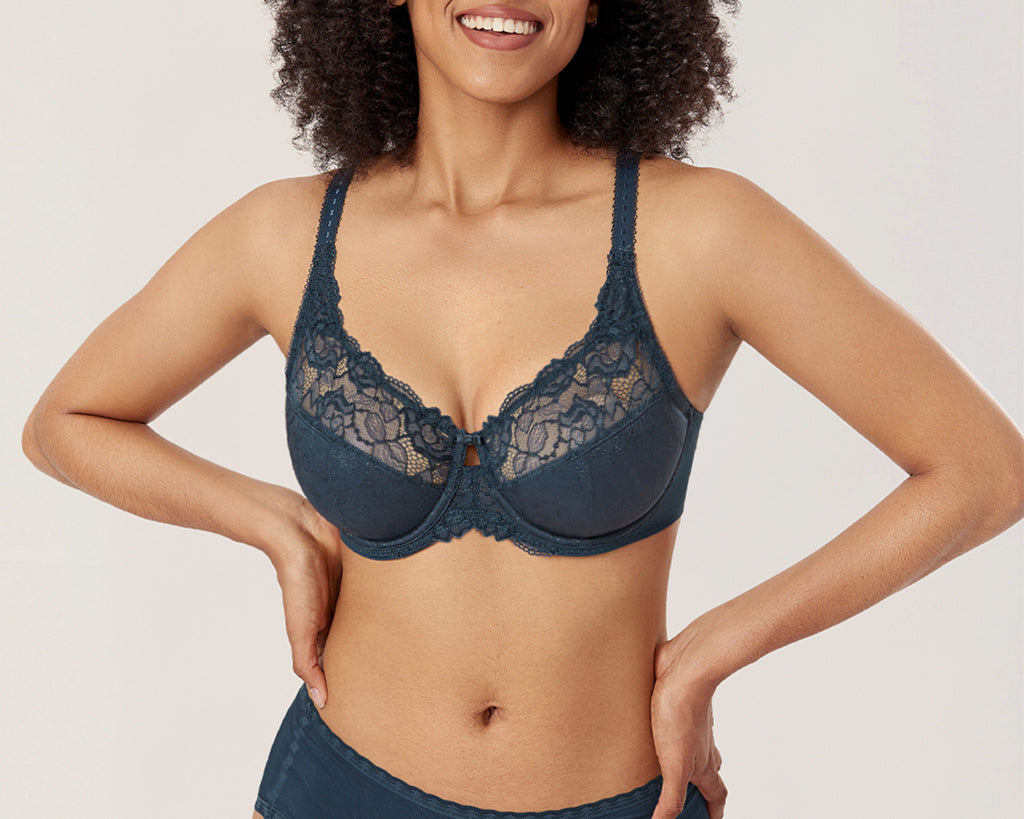 Women's Beauty Lace Bra - Unlined & Underwire Sargasso