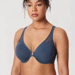 Women's Front Closure Unlined Bra - Underwire Sargasso