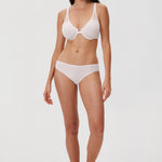 Women's Front Closure Unlined Bra - Underwire Coconut White