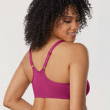 Women's Front Closure Unlined Bra - Underwire Magenta Purple